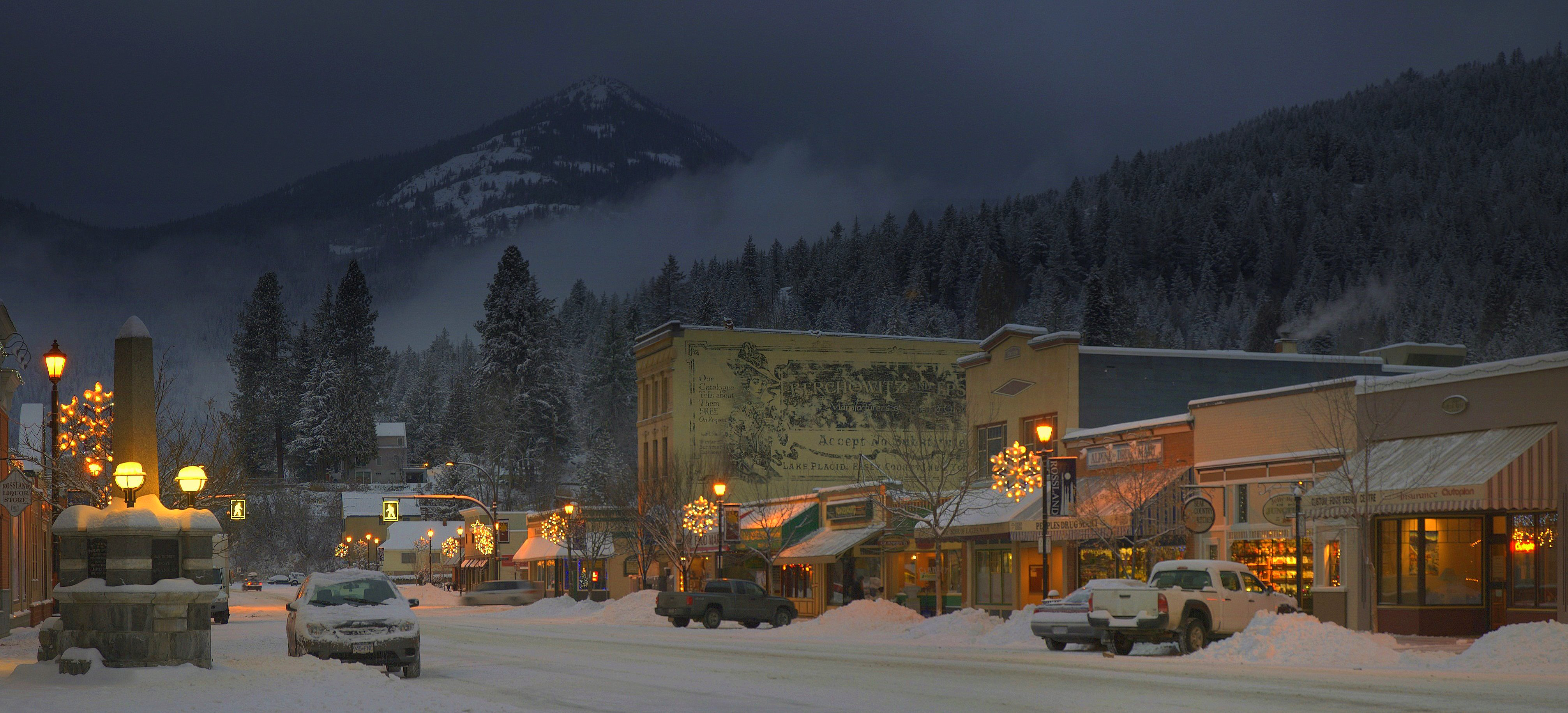 Columbia Ave. in Rossland, BC, Red Mountain Resort