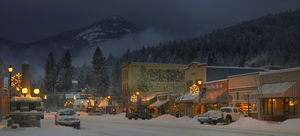 Columbia Ave. in Rossland, BC, Red Mountain Resort photo