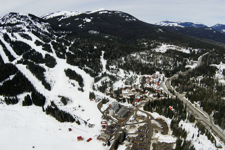 Aerial View of Base, Red Mountain Resort