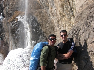 Sangan Icy Waterfall