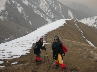 Top Of Sangan Icy Waterfall