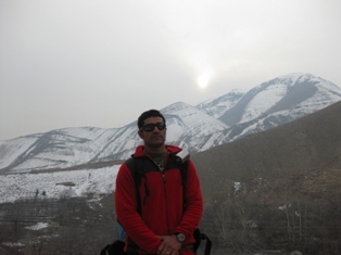 Top Of Sangan Icy Waterfall