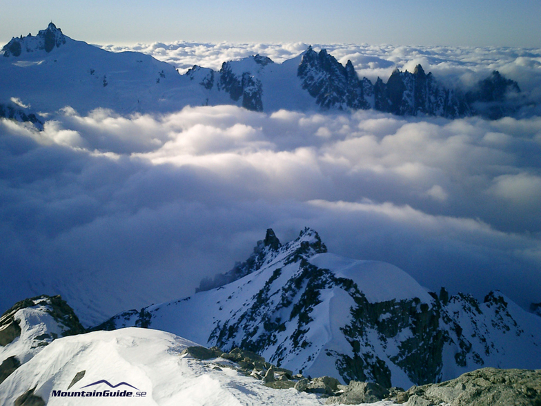 Valle Blanche from Dent du Geant, Chamonix