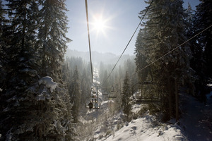 Telesiege in La Giettaz photo