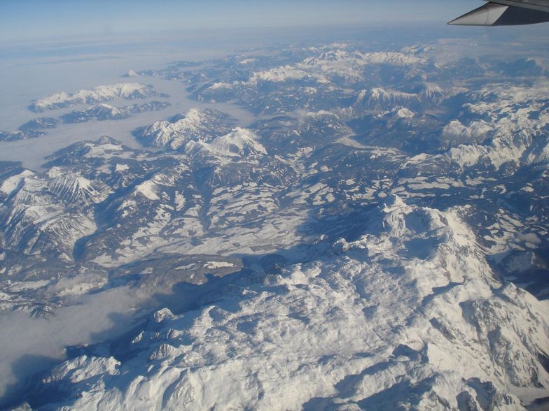 The Alpes from the sky..., Tignes