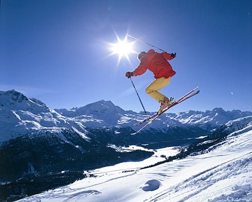 This is how we ski in St. Moritz, St Moritz