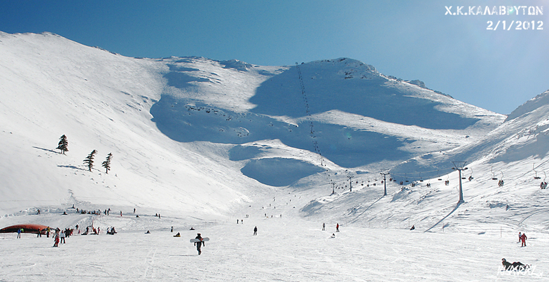 From Vathia Lakka looking @ Styga, Kalavryta Ski Resort