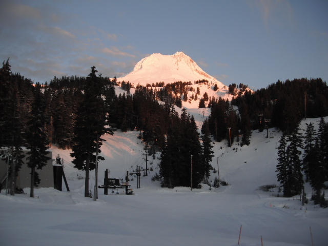 Sunset on Hood!, Mt Hood Meadows