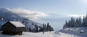 Brixen im Thale, Austrai in afternoon light photo