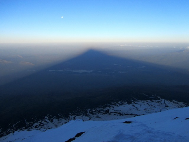 Full Moon Setting in Mt. Ararat Shadow, Ağrı Dağı or Mount Ararat