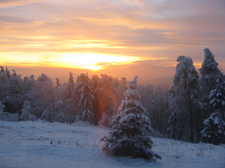 Sunset from Jaworzhyna, Jaworzyna Krynicka