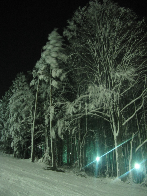 Night skiing in Krynica, Jaworzyna Krynicka