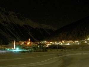 Sulden / Solda by winter night photo