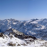 360 panorama view from SCHÖNTAUFSPITZE 3325m, Sulden