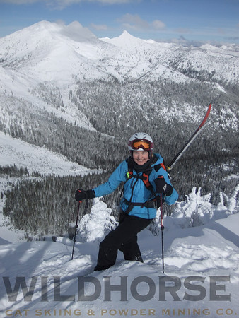 Climbing Wildhorse Peak, Ymir Backcountry Ski Lodge
