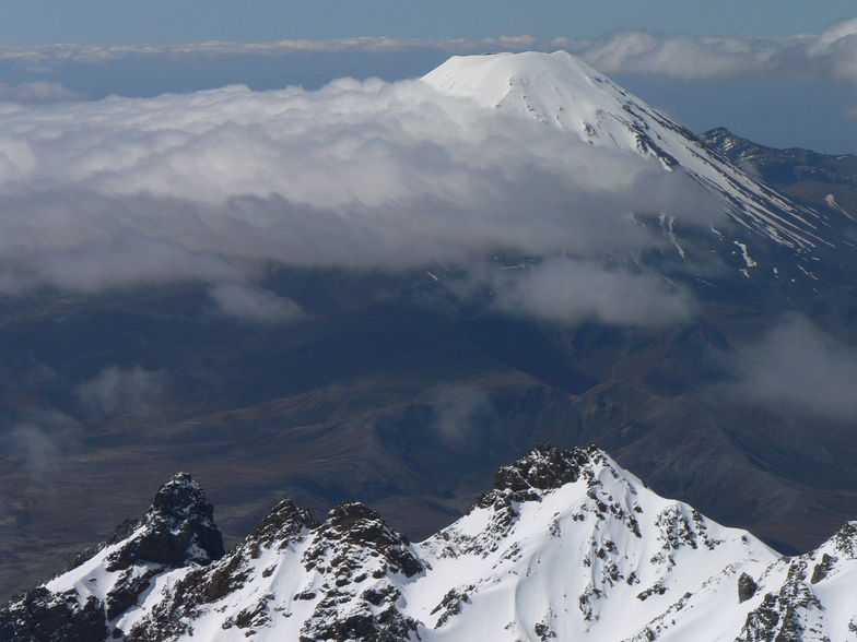 Nguarahoe from Ruapehu, New Zealand, Whakapapa
