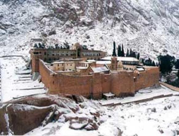 St Chatherine Sinai Egypt Snow 20-1-2012 Monastory, Jabal Katherina