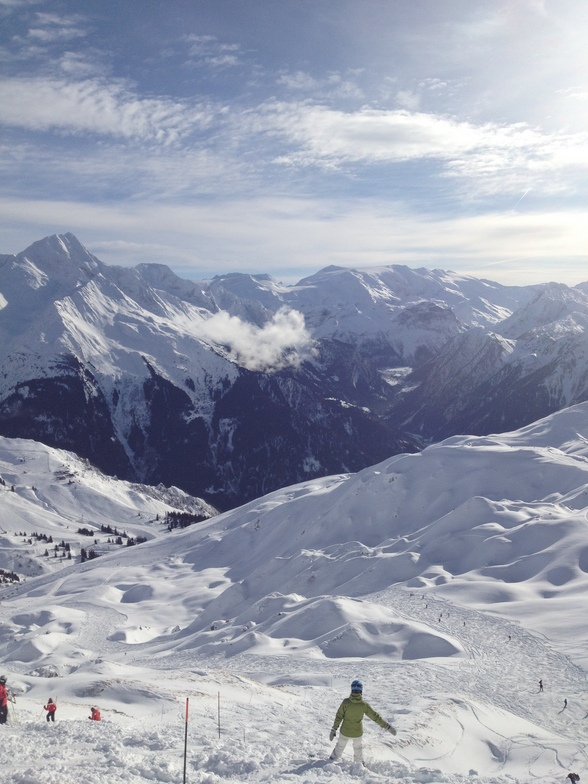 On our way back to Champagny from La Plagne