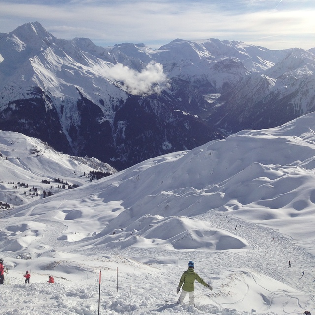 On our way back to Champagny from La Plagne