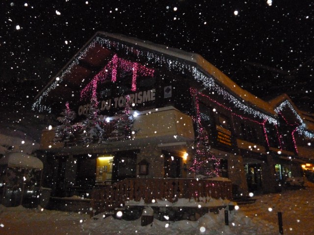 Tourist Office at night, Champagny