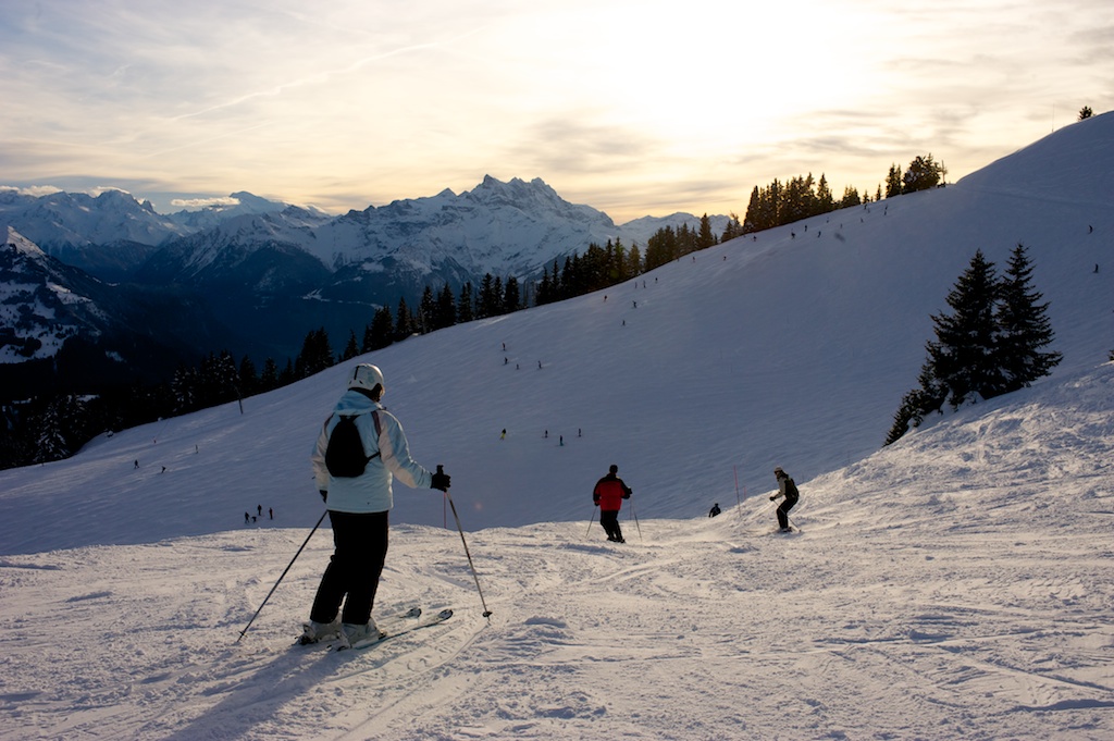 Villars-last run of the day.