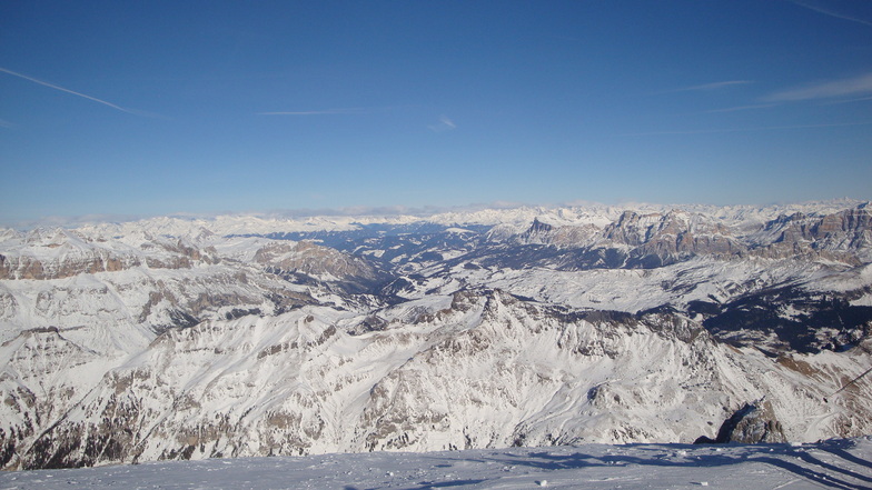 View from Marmolada, Arabba