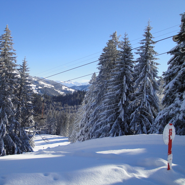 The start of a nice red run, Balderschwang