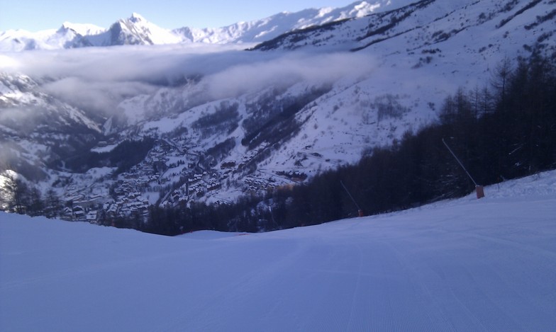 Valloire, Setaz red piste. 