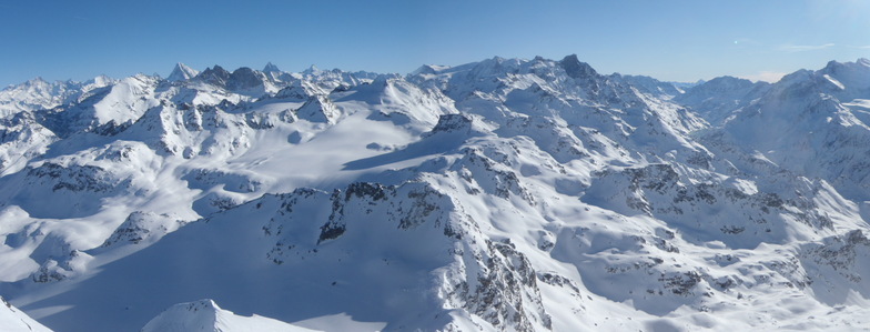Swiss Alps...from the top of Mt. Fort (3.330m) !!, Verbier
