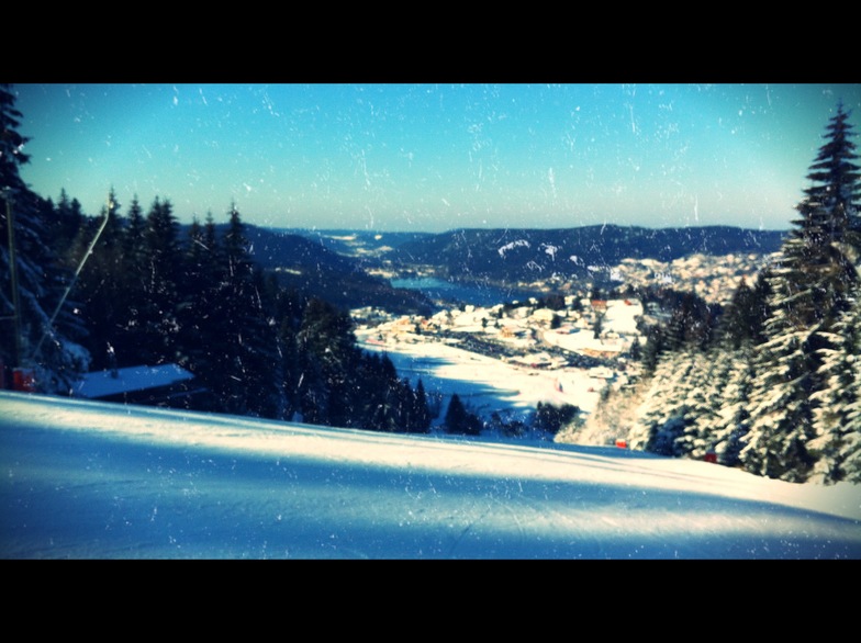 vue retouchée depuis le Tétras, Gérardmer