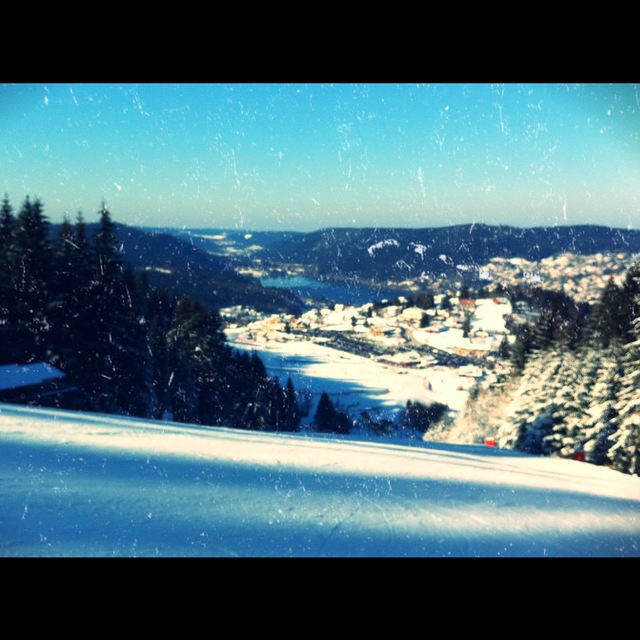 vue retouchée depuis le Tétras, Gérardmer