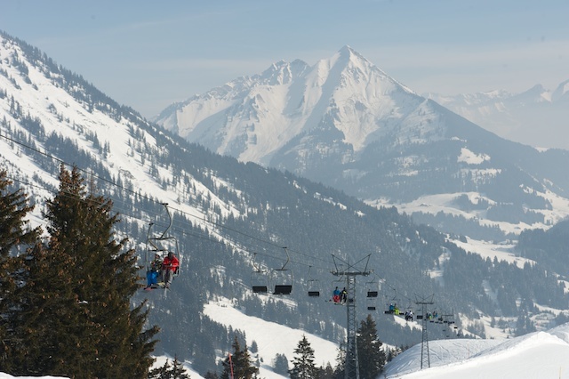 Chairlift at Leysin