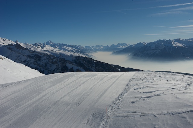 Pristine pistes in Anzere, Anzère