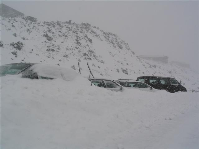 Mt Ruapehu Snowed in, Whakapapa
