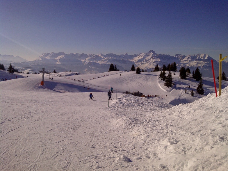 Freshly Groomed Piste's, Les Houches