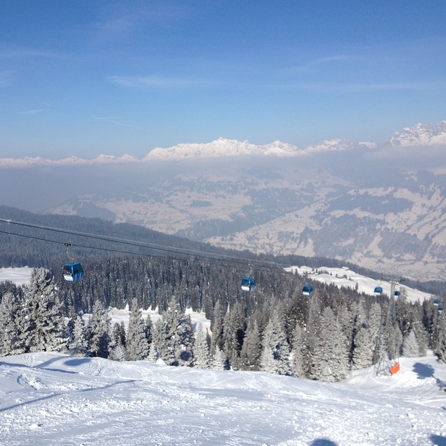View on the schiefer run, Klosters