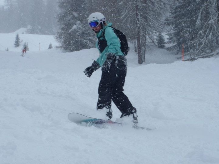 Awesome snow on Rinerhorn, Davos