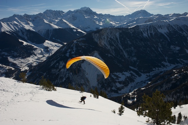 Champex-Lac snow