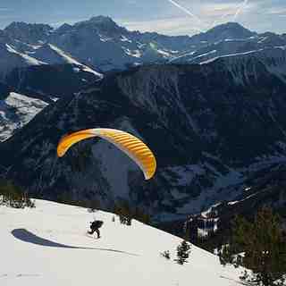 Take off, Champex-Lac