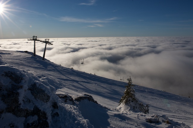 Above the clouds at La Dole, La Dôle