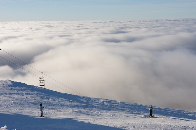Sea of clouds, La Dôle