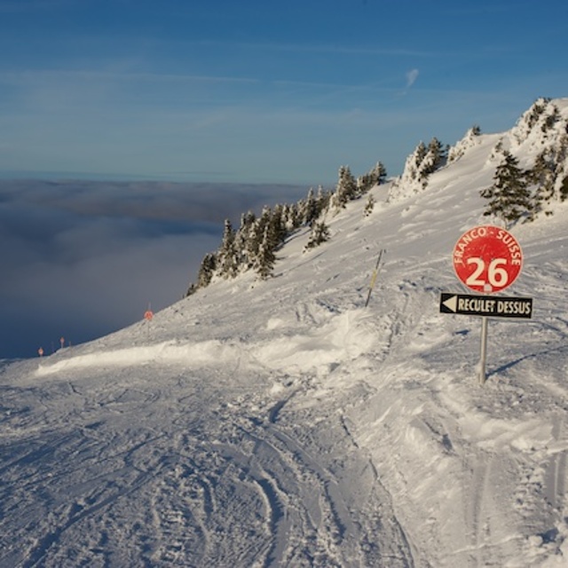 Last run of the day, La Dôle