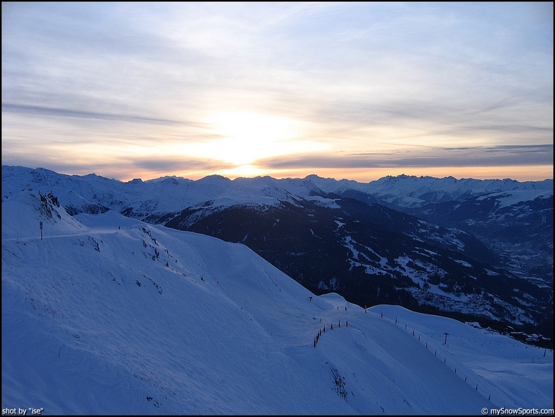 Les Arcs sunset