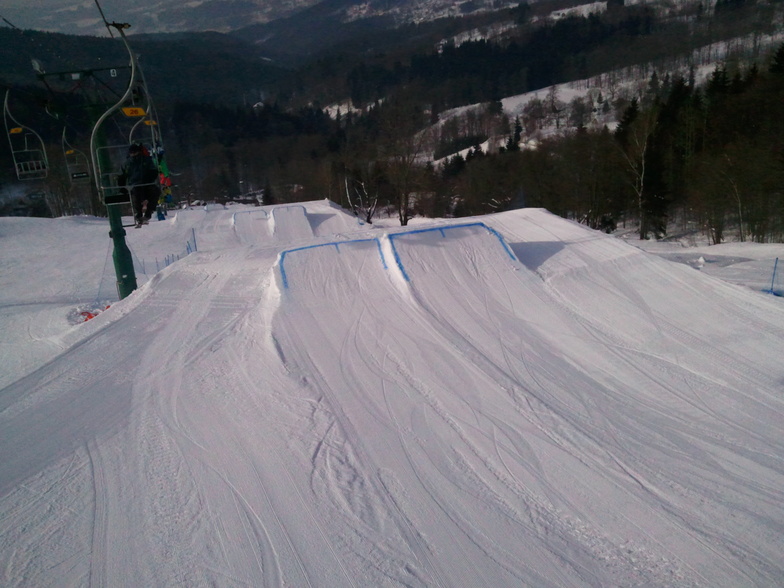 Almost 1km long snowpark!, Kořenov - Rejdice