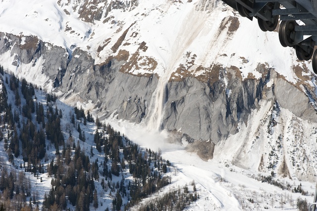 Wet Snow Avalanche, La Fouly - Val Ferret