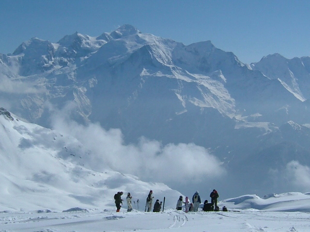 Flaine looking towards Mont Blanc