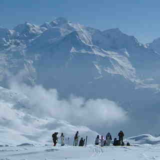 Flaine looking towards Mont Blanc