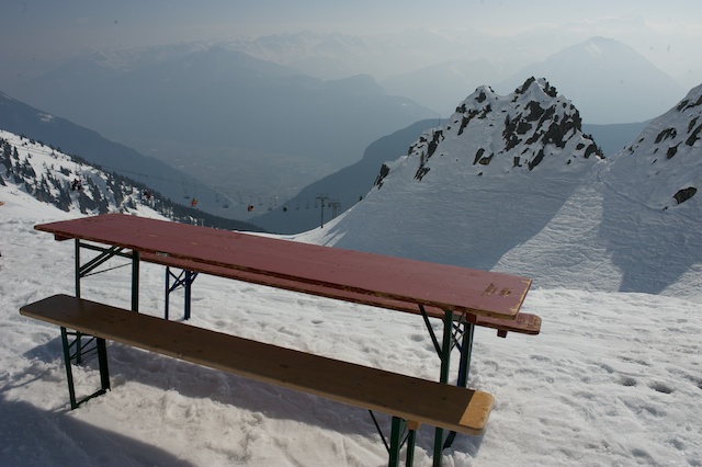 Table at the top, Les Marécottes - Salvan