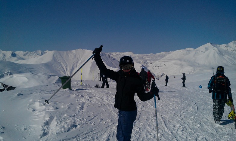 Going down, Gudauri