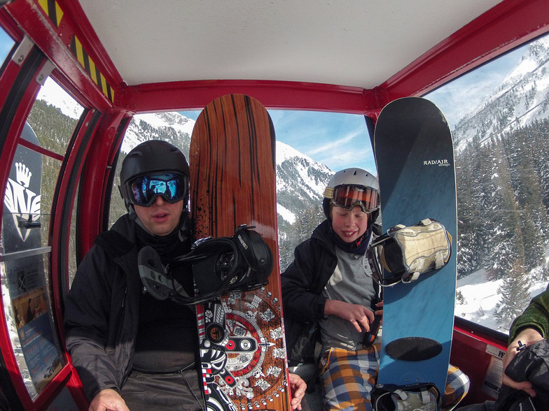 Gondola up to the top of Stubai Glacier